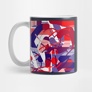 Red, blue and purple Mug